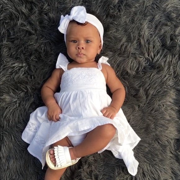 Tahari Other - TAHARI baby white dress